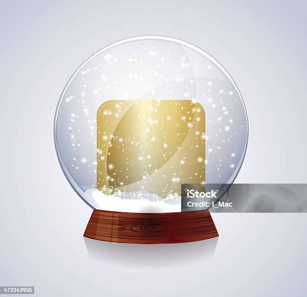 Christmas Snow Шар — стоковая векторная графика и другие изображения на тему Ёлочные игрушки - Ёлочные игрушки, Абстрактный, Баннер - знак
