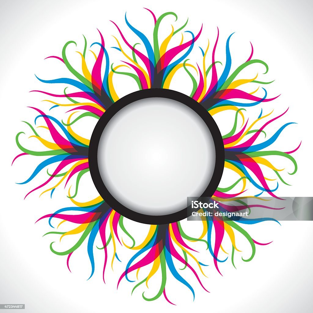Abstrait coloré label - clipart vectoriel de Abstrait libre de droits