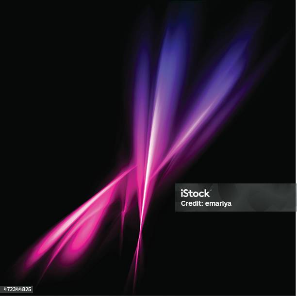Abstrait Rose Et Violet Rayons De Lumière Illustration Vecteurs libres de droits et plus d'images vectorielles de Abstrait