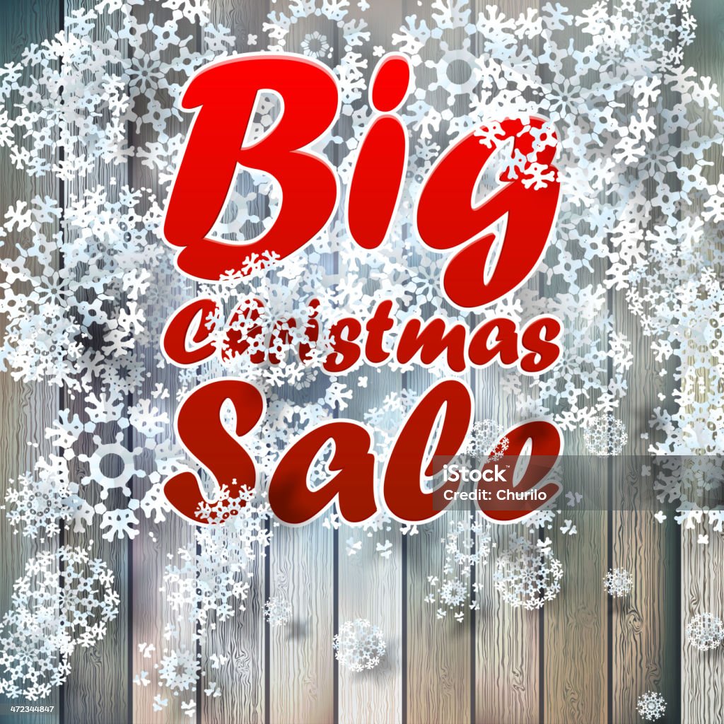 Fiocchi di neve di Natale con grande vendita. - arte vettoriale royalty-free di Affari finanza e industria