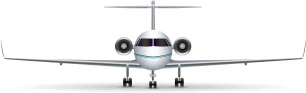 Vector illustration of Business aircraft
