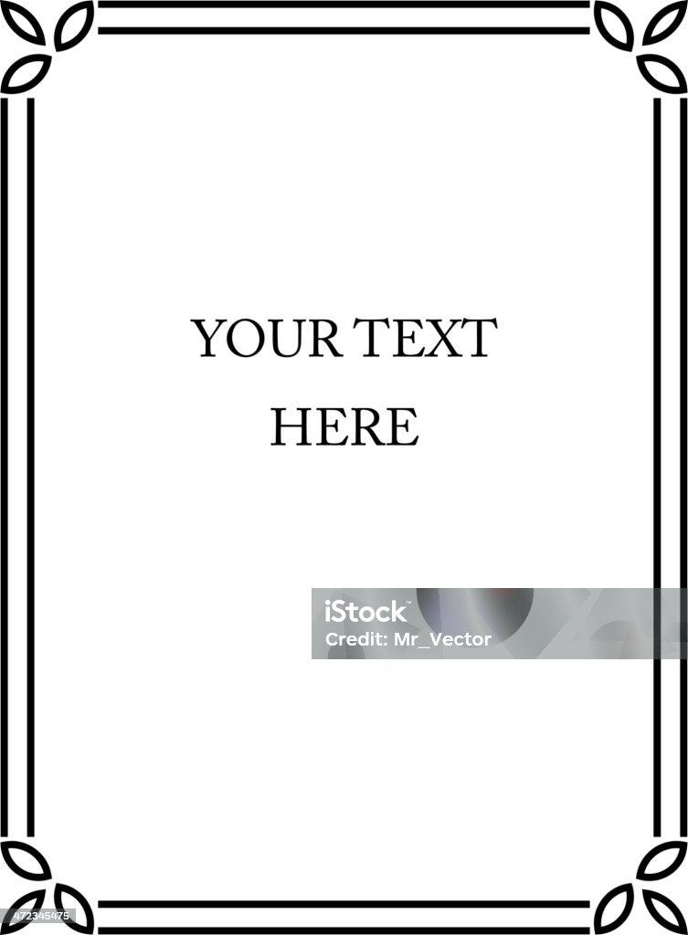 Simple Vector Frame Stock Illustration - Download Image Now - Art Deco ...