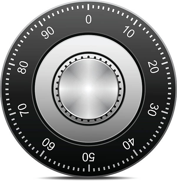 Combination Lock Combination Lock, EPS file version 10.Contains transparent objects (shadows) combination lock stock illustrations