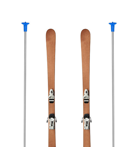 istock wooden alpine skis isolated 472345814