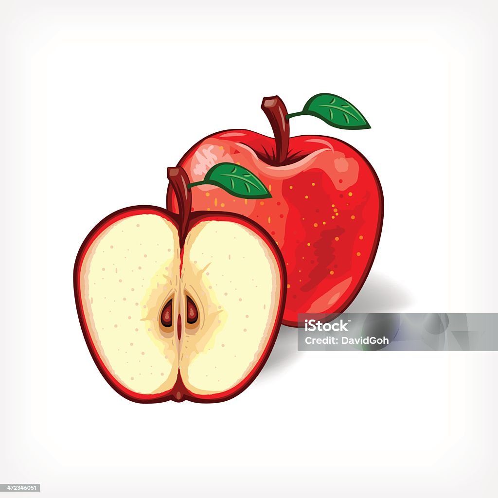 Vector de manzana - arte vectorial de Manzana libre de derechos