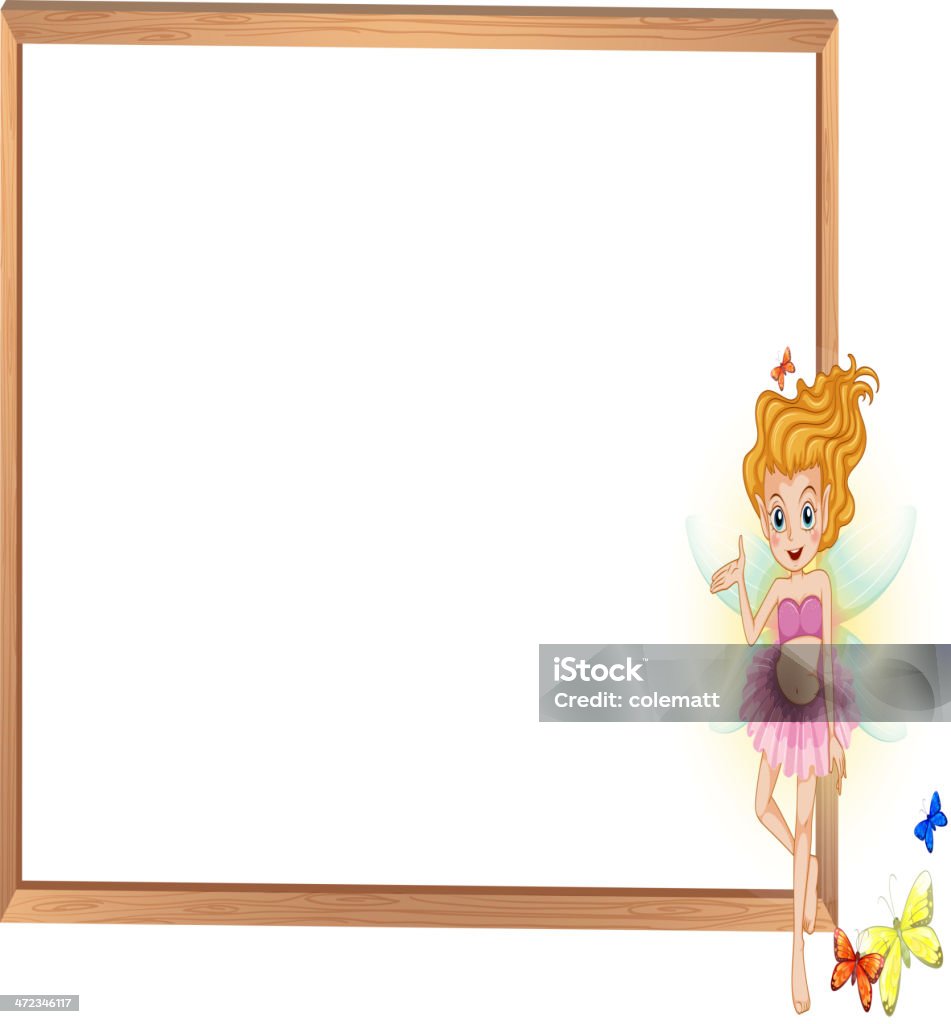 Fairy Beside The Giant Whiteboard Stock Illustration - Download Image Now -  Adult, Advertisement, At The Edge Of - iStock