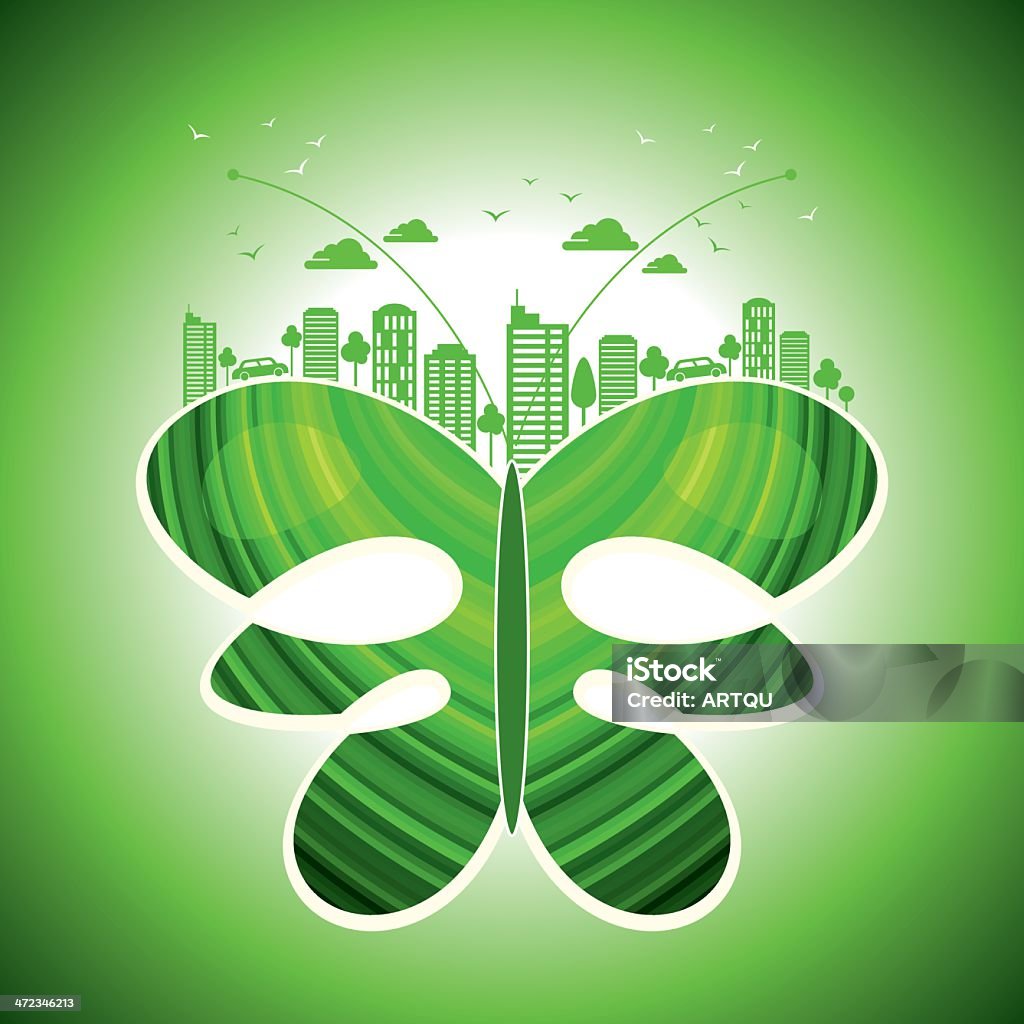 Concetto ecologia verde earth - arte vettoriale royalty-free di Affari finanza e industria