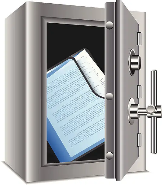 Vector illustration of Confidential Files