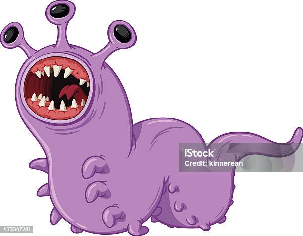 Monstro Minhoca - Arte vetorial de stock e mais imagens de Minhoca - Minhoca, Monstro, Extraterrestre