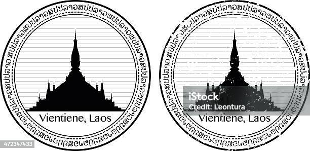 Lao Passport Stamp Stock Illustration - Download Image Now - Cut Out, Air Mail, Asia