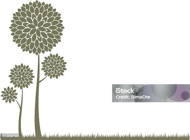 Stilisierte Bäume Stock Vektor Art und mehr Bilder von Ast - Pflanzenbestandteil - Ast - Pflanzenbestandteil, Baum, Bildkomposition und Technik