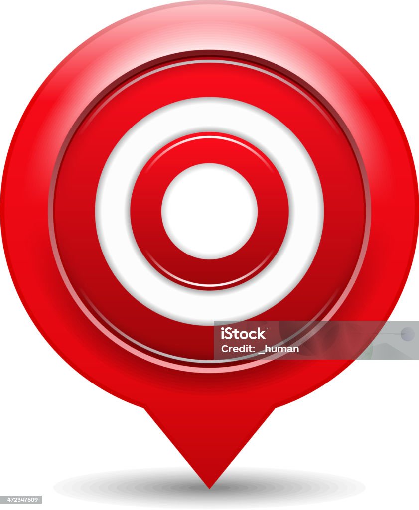 Red Target Stock Illustration - Download Image Now - Aiming, Circle ...