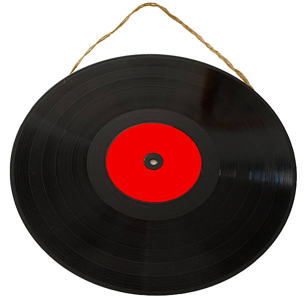 istock vinyl 33 rpm hanging with string as a picture 472348134