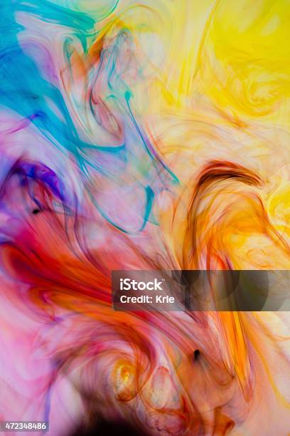 Colors Mixture Close Up Stock Photo - Download Image Now - 2015, Abstract, Backgrounds