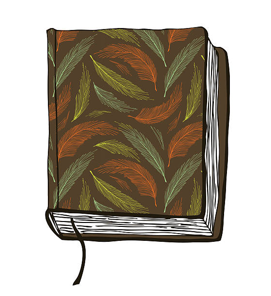 ilustracja wektorowa z ręcznie rysowane brown pokrywy - passport blank book cover empty stock illustrations