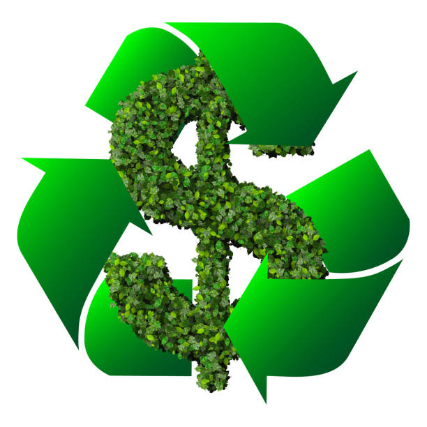 istock Dollar (currency) symbol or sign made from green leaves 472348980