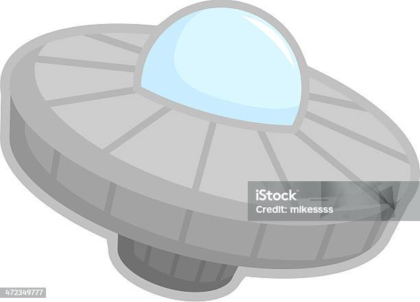 Ufo Spazio Nave - Immagini vettoriali stock e altre immagini di Alieno - Alieno, Clip art, Futuristico