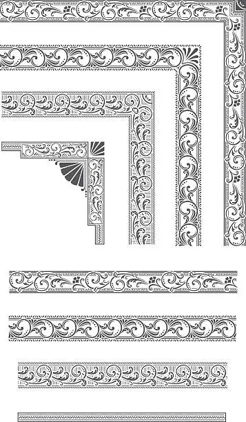 Vector illustration of Elements for Frames