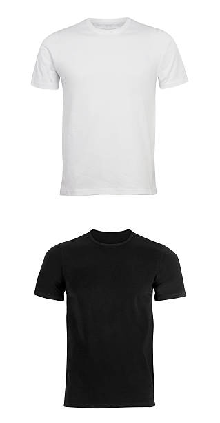 istock Black and white man T-shirt 472350222