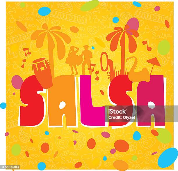 Salsa Vector Lettering Stock Illustration - Download Image Now - Salsa Dancing, Salsa Music, Dancing