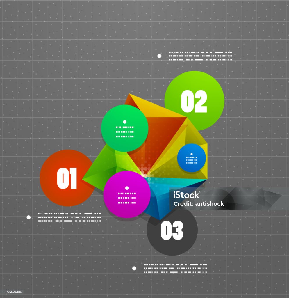 추상적임 인포그래픽 디자인식 - 로열티 프리 0명 벡터 아트