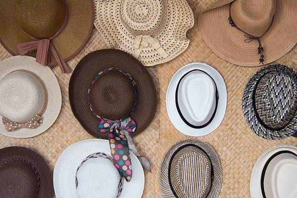 istock Hung female hats 472351060