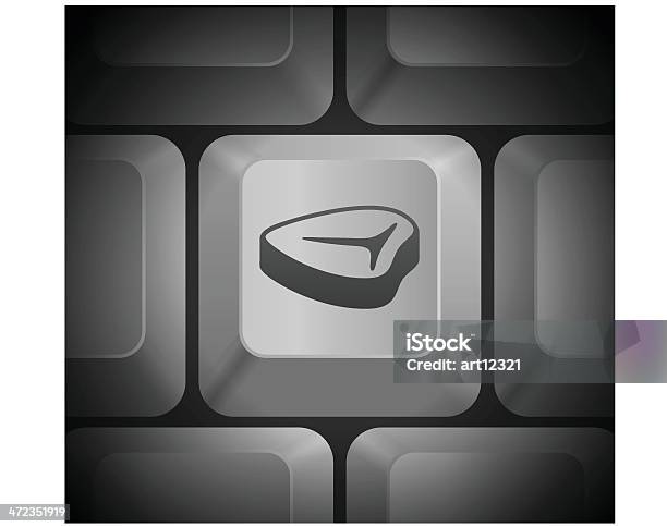 Steaksymbol Auf Computertastatur Stock Vektor Art und mehr Bilder von Bedienungsknopf - Bedienungsknopf, Bildhintergrund, Computer