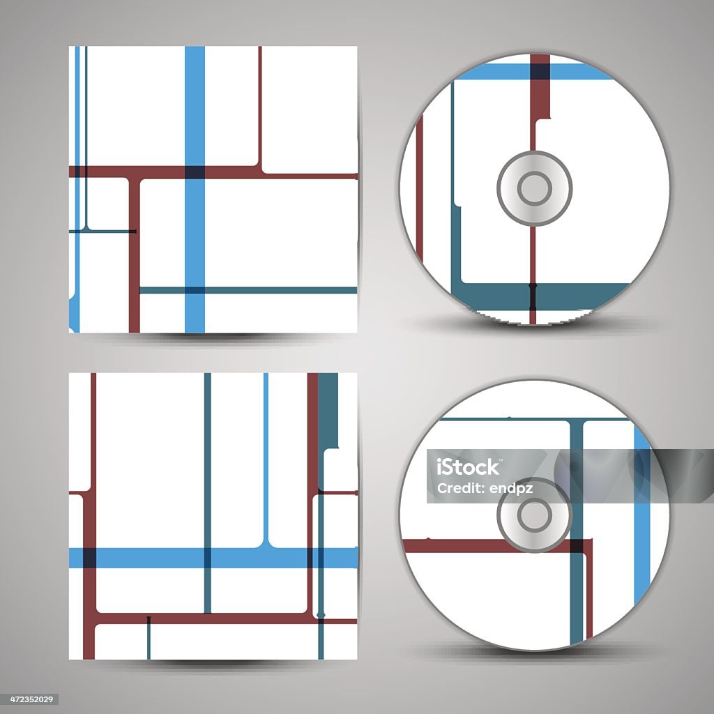 Обложка cd набор векторных для проектирования - Векторная графика CD-ROM роялти-фри