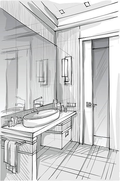 설계 - home interior stock illustrations