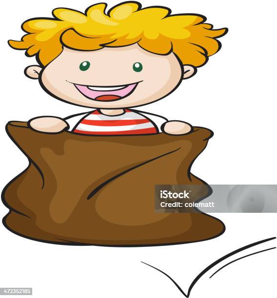 남자아이 및 삼베 T 셔츠에 대한 스톡 벡터 아트 및 기타 이미지 - T 셔츠, 가방, 갈색