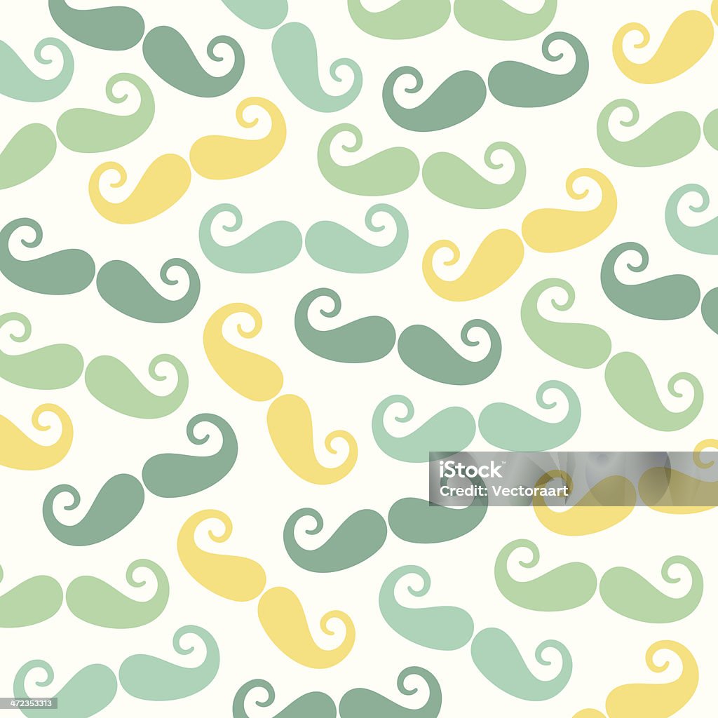 Mustache Color Design Mustache Pattern Stock Illustration - Download Image Now - Backgrounds ...