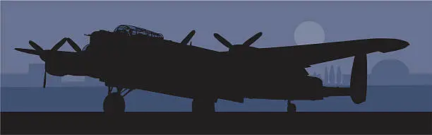 Vector illustration of Lancaster Bomber