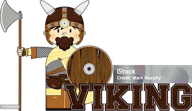 Guerreiro Viking Aprender A Ler Ilustração - Arte vetorial de stock e mais imagens de Adulto - Adulto, Alfabeto, Aprender