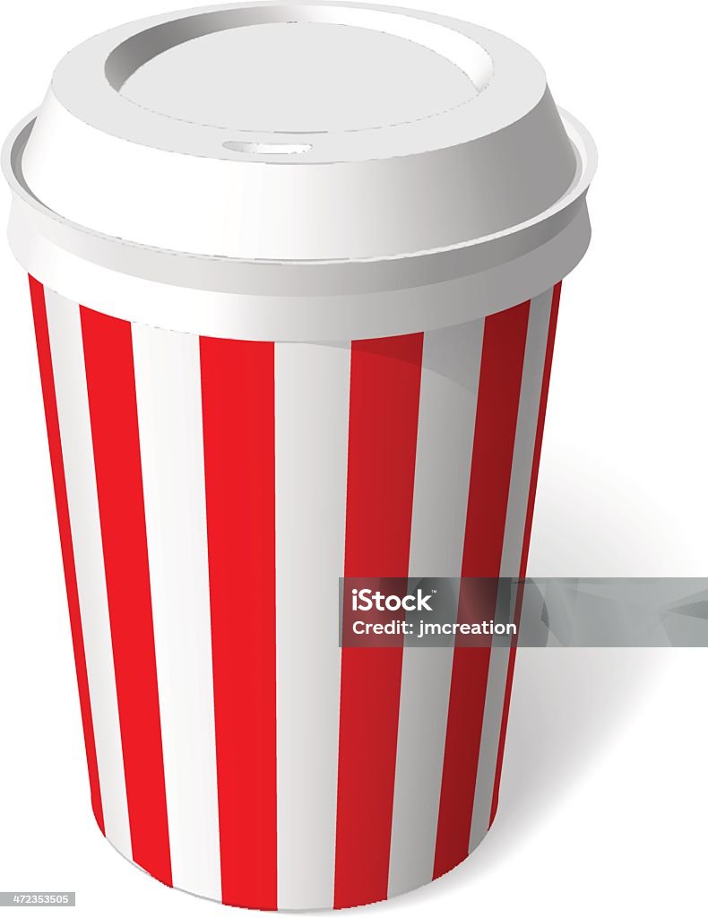 red paper cup blank template vector Blank stock vector