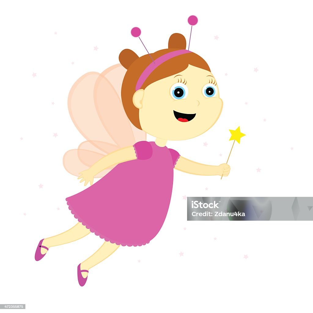 fairy the fairy with the magic wand Animal Wing stock vector