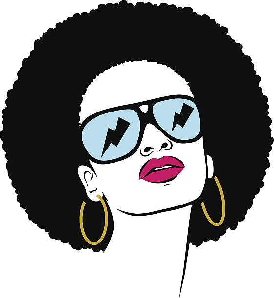 ilustrações de stock, clip art, desenhos animados e ícones de hippie mulher afro - women human face sensuality human eye