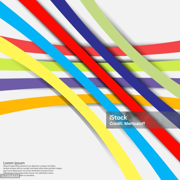Farbe Linie Hintergrund Stock Vektor Art und mehr Bilder von Abstrakt - Abstrakt, Bunt - Farbton, Computergrafiken