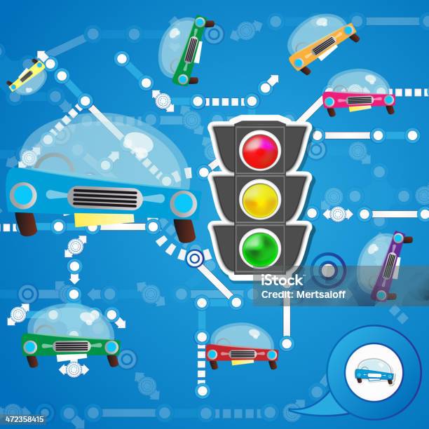 Fundo De Carro - Arte vetorial de stock e mais imagens de Autoestrada - Autoestrada, Carro, Computação Gráfica