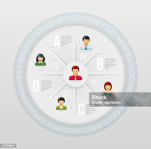 An Organizational Chart With Digital Images And Text Stock Illustration - Download Image Now