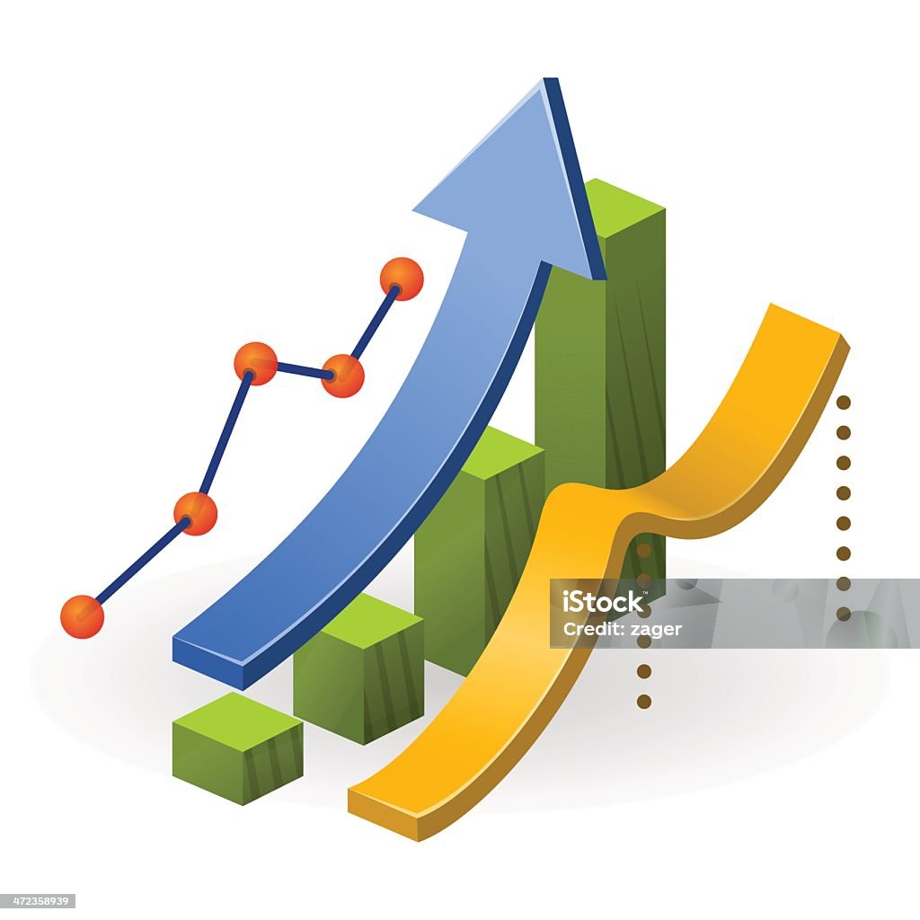 Business-Performance Tabelle - Lizenzfrei Abstrakt Vektorgrafik