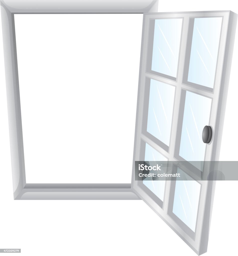 Abrir ventana - arte vectorial de Marco de ventana libre de derechos