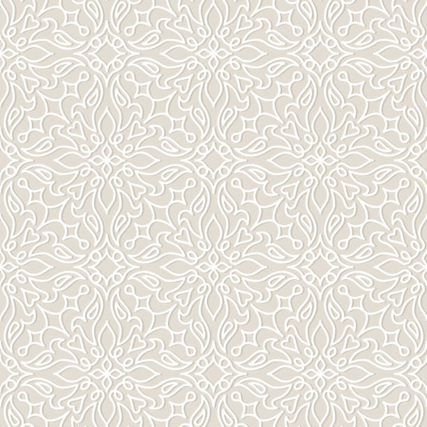 illustrations, cliparts, dessins animés et icônes de mariage vecteur motif sans couture dentelle, du carrelage. - dentelle