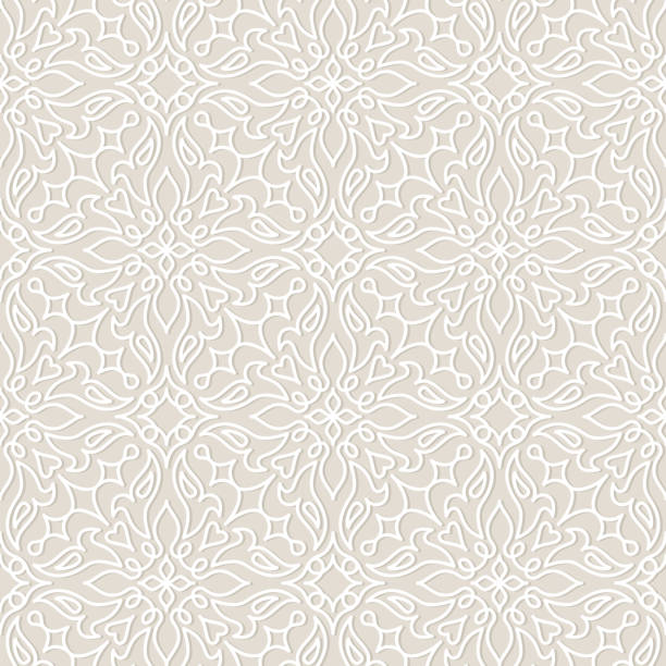 illustrazioni stock, clip art, cartoni animati e icone di tendenza di matrimonio con pizzo vettoriale seamless pattern, piastrelle.   - lace