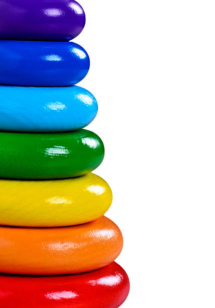 istock Toy stacking wooden rings 472359808