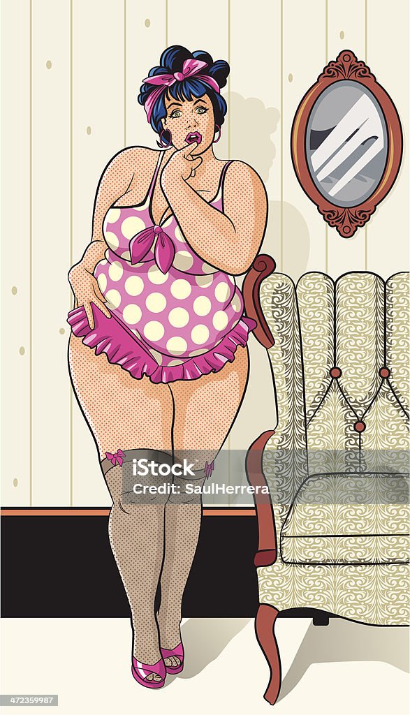 Pin Up Sexe symbole - clipart vectoriel de Pin up libre de droits