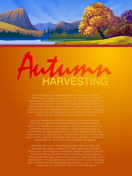 Vector illustration of Beautiful Autumn Background