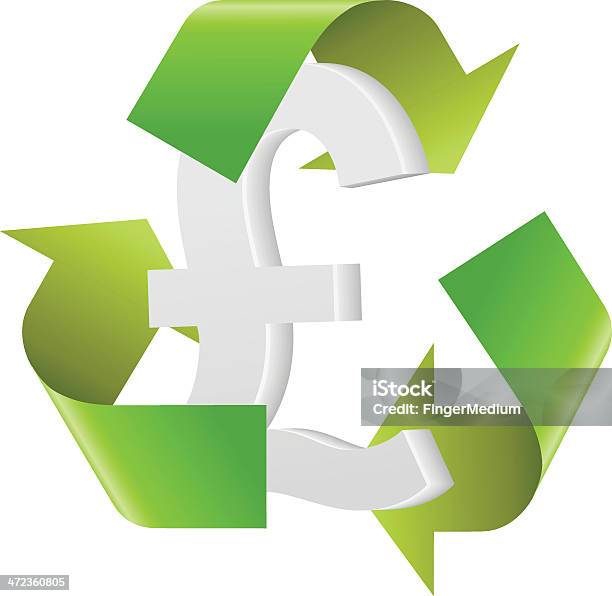 Riciclaggio Tasto - Immagini vettoriali stock e altre immagini di Colore verde - Colore verde, Conservazione ambientale, Simbolo della sterlina