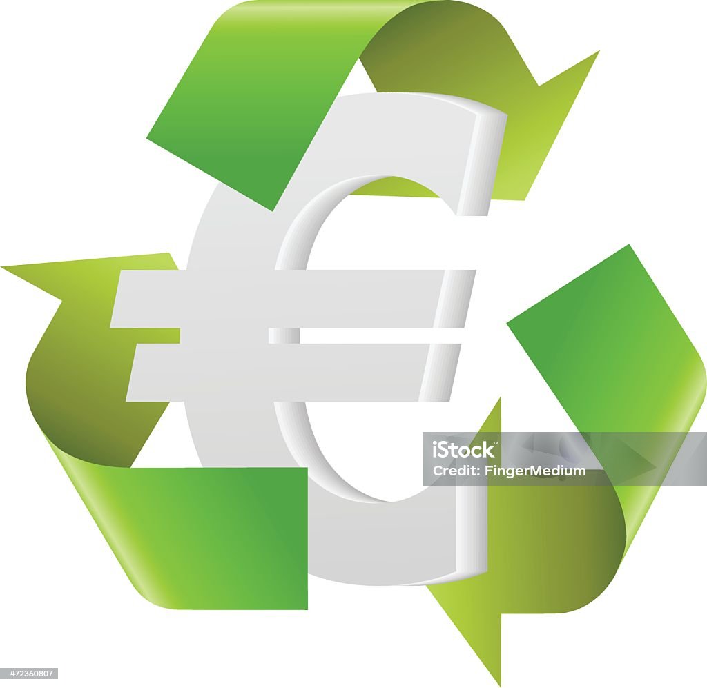 Reciclaje de Euro - arte vectorial de Reciclaje libre de derechos