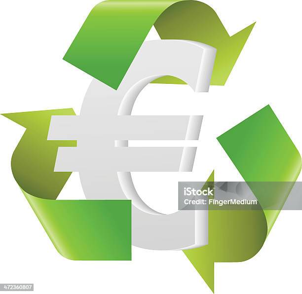 Ilustración de Reciclaje De Euro y más Vectores Libres de Derechos de Reciclaje - Reciclaje, Símbolo de reciclaje, Símbolo de Moneda de la Comunidad Europea