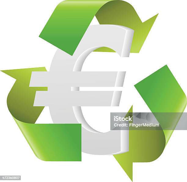Recycling Euro Stock Illustration - Download Image Now - Recycling, Recycling Symbol, Euro Symbol